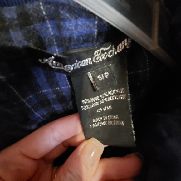 Wool blend jacket with real fur hood size S - Picture 4 of 8